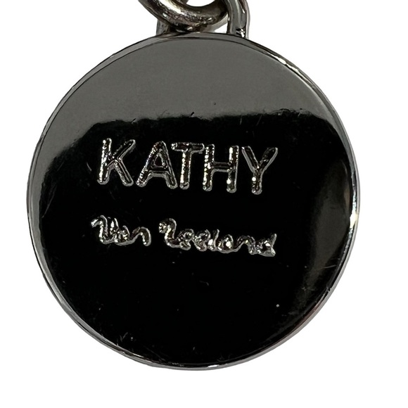 Kathy Van Zeeland Charm Keychain Silver Tone - Picture 5 of 8